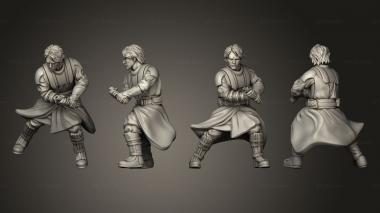 Military figurines Master Wizard Warrior 3d model