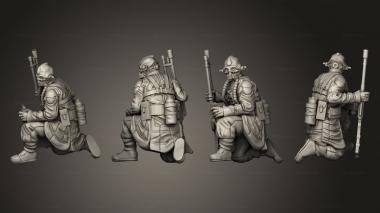 Military figurines Master Zealot Gemini 2 3d model