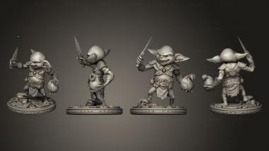 Military figurines Masters Of Dungeons Quest Goblin 3d model