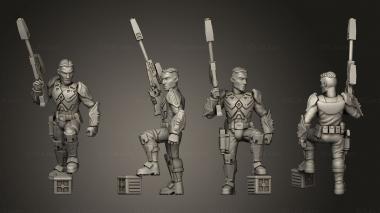 Military figurines Mauldalorians Commander 3d model