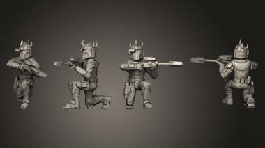 Military figurines Mauldalorians Sniper 3d model