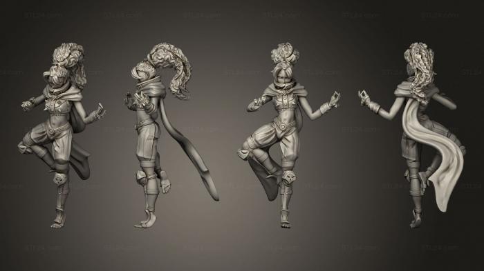 Military figurines (Monk Adventurer Meditating, STKW_9871) 3D models for cnc