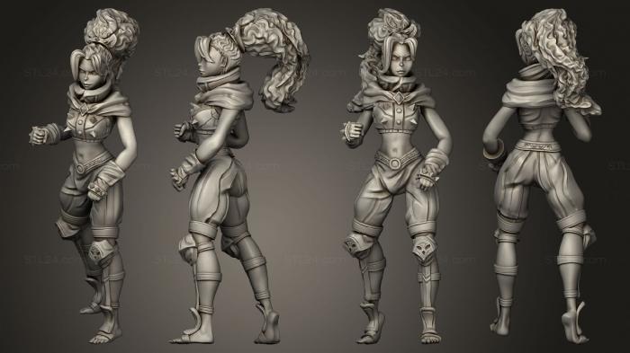Military figurines (Monk Adventurer, STKW_9872) 3D models for cnc