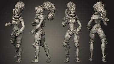Military figurines Monk Adventurer 3d model