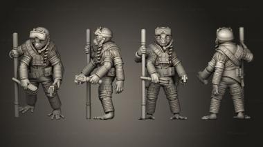 Military figurines monkey wrench 04 3d model