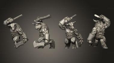 Military figurines Monster pose 2 3d model