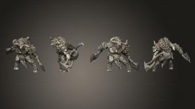 Military figurines Monsters Minotaurs 3d model