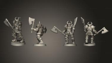 Military figurines Monstrous Encounters Chaotic Warriors 3d model