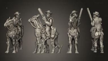 Military figurines Montana Riding Based 001 3d model