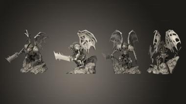 Military figurines morghast pose 1 3d model
