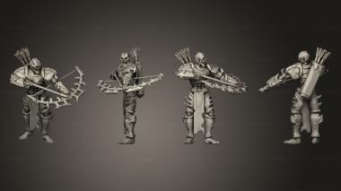 Military figurines mortaarcher 01 3d model