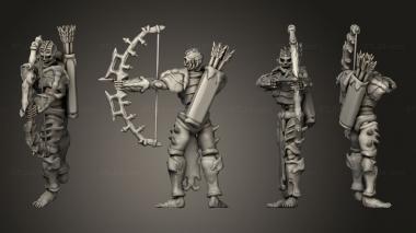 Military figurines mortaarcher 02 3d model
