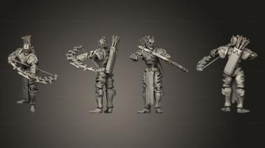 Military figurines mortaarcher 04 3d model