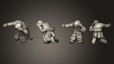 Military figurines Mortar 02 3d model