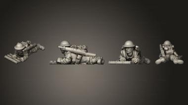 Military figurines MORTAR ASSISTANT 01 3d model
