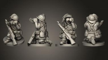 Military figurines MORTARS Assistant 04 3d model