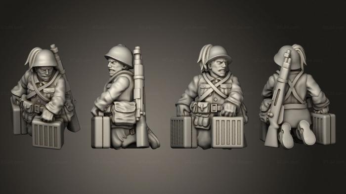 Military figurines (MORTARS Assistant 05, STKW_9921) 3D models for cnc