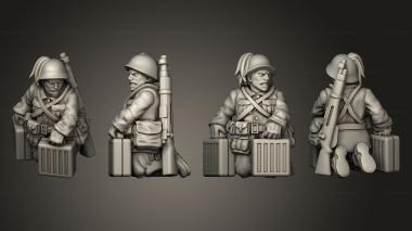 Military figurines MORTARS Assistant 05 3d model