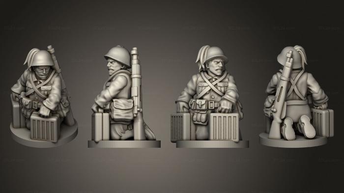 Military figurines (MORTARS Assistant 06, STKW_9922) 3D models for cnc