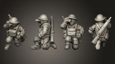 Military figurines MORTARS Assistant 11 3d model