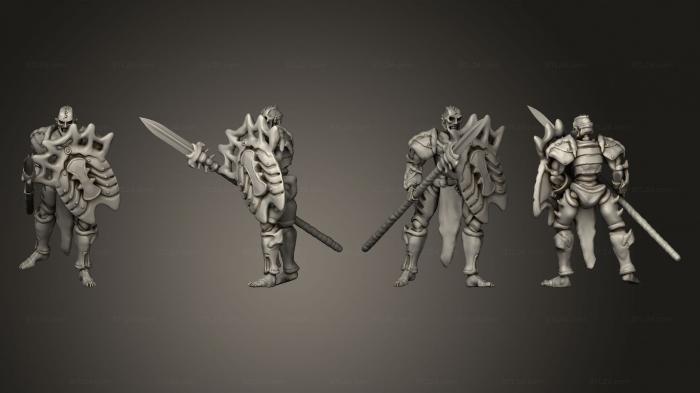 Military figurines (mortas spearman 03, STKW_9933) 3D models for cnc