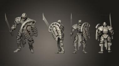 Military figurines mortas swordsman 02 3d model