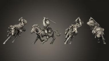 Military figurines Mounted Adventurer 3d model