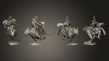 Military figurines Mounted Spartancast Mage 2 3d model