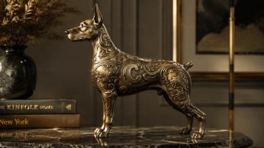 New Products Doberman with classic side markings 3d model