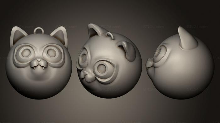 Кошачьи Елочные Украшения Для 3d-Печати 4