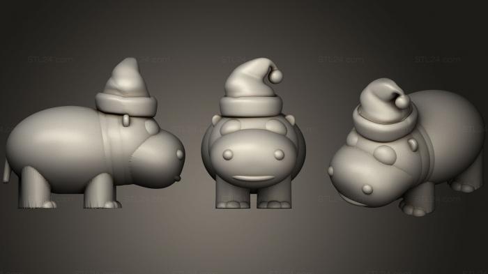 Игрушки (Я хочу гиппопотама на Рождество, TOYS_0574) 3D модель для ЧПУ станка