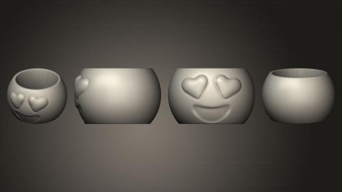 Emoji Olho Coracao Mesa Aberto