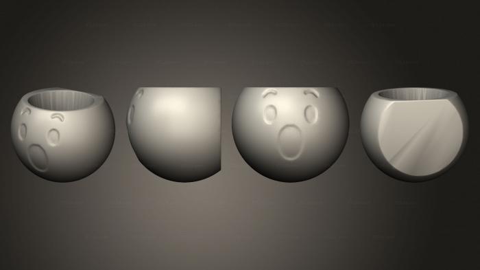 Emoji Surpreso Parede Aberto