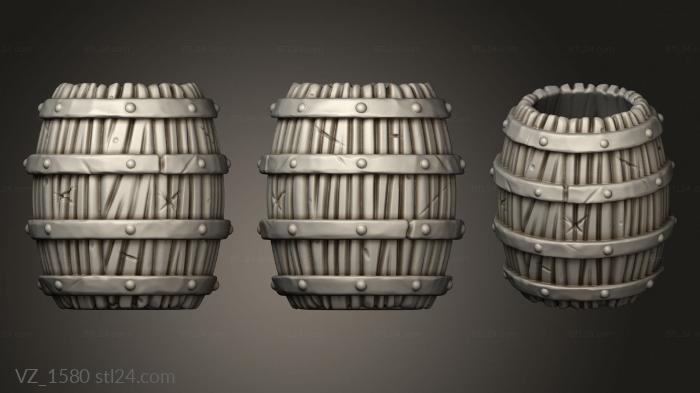 Вазы (ЗАПАСНОЙ СТВОЛ для Скрытого Прохода, VZ_1580) 3D модель для ЧПУ станка