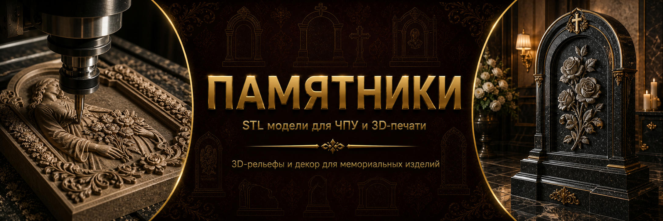 Памятники 3D модели для ЧПУ