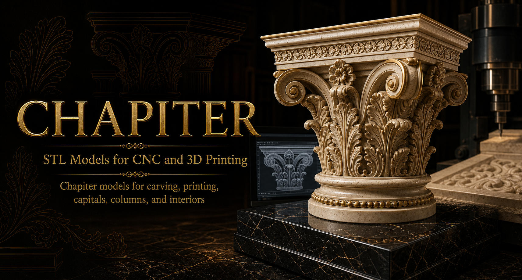 Chapiters 3D модели для ЧПУ