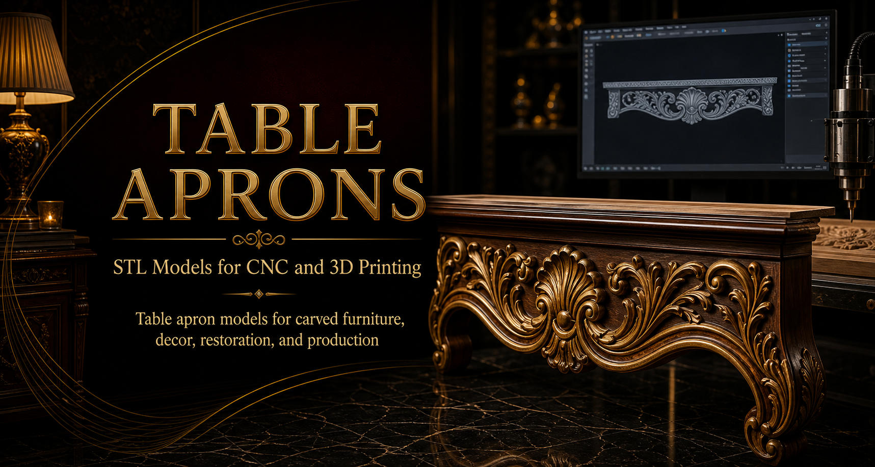 Table aprons 3D модели для ЧПУ