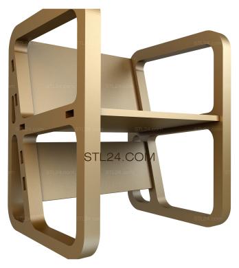 2D furniture (Transformer, 2DM_0006) 3D models for cnc