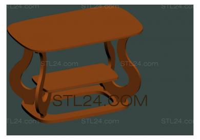 2D мебель (Изгиб, 2DM_0009) 3D модель для ЧПУ станка