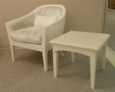 Set of furniture (KMB_0013-06) 3D models for cnc