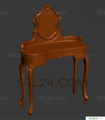 Set of furniture (KMB_0016-01) 3D models for cnc