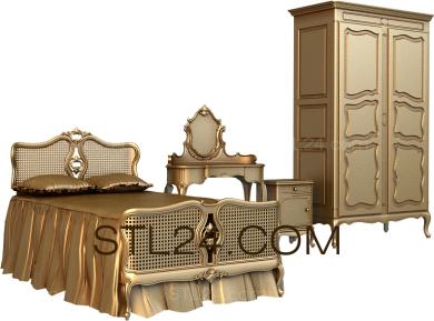Set of furniture (KMB_0017-03) 3D models for cnc