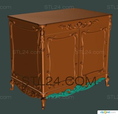 Set of furniture (KMB_0018-06) 3D models for cnc