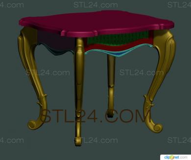 Set of furniture (KMB_0018-23) 3D models for cnc