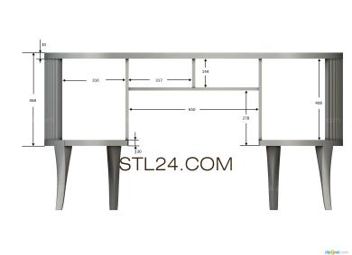 Комплекты мебели (KMB_0019-03) 3D модель для ЧПУ станка