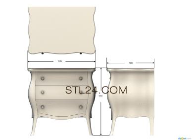 Комплекты мебели (KMB_0019-07) 3D модель для ЧПУ станка