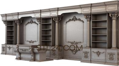 Комплекты мебели (KMB_0040-01) 3D модель для ЧПУ станка