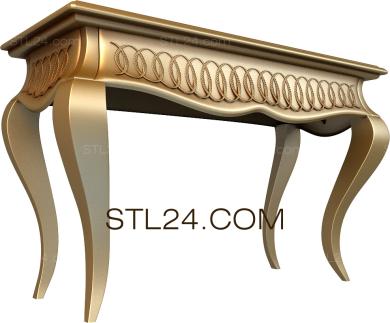 Set of furniture (KMB_0098) 3D models for cnc
