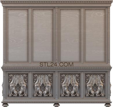 Set of furniture (KMB_0119) 3D models for cnc