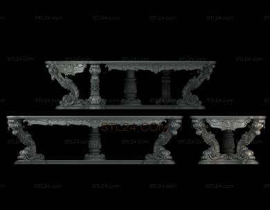 Set of furniture (KMB_0155) 3D models for cnc